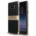 Wholesale Galaxy Note 8 Slim Fit Kickstand Hybrid Case (Champagne Gold)